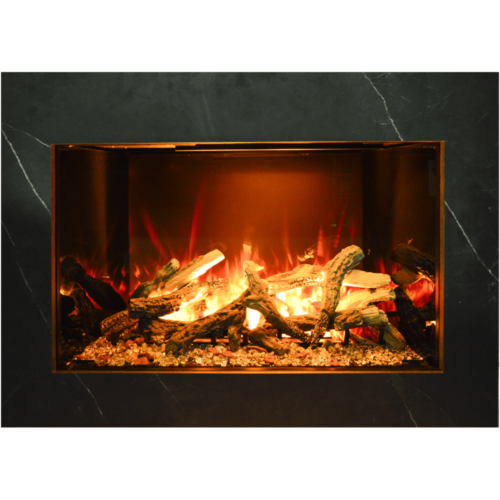 Amantii 38 Inch Signature Built-In Electric Fireplace with Patented Optimyst Technology Fornt View