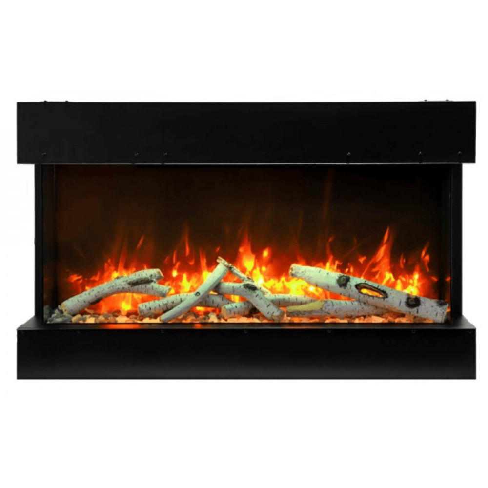 Amantii 50 Inch Panorama Extra Slim Lumina Indoor/Outdoor Smart Electric Fireplace Attached