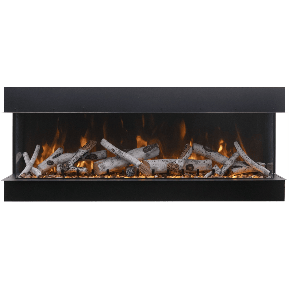 Amantii 50 Inch Tru View XL Deep Indoor/Outdoor Smart Electric Fireplace Front View
