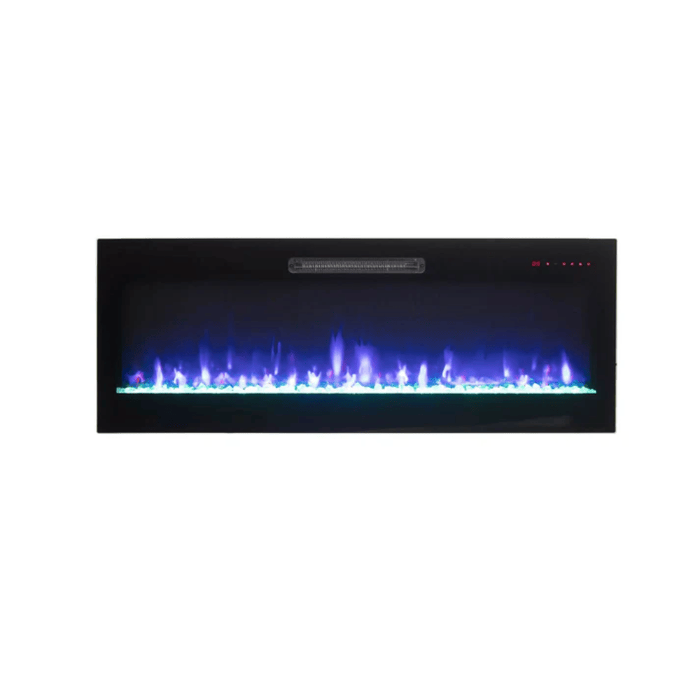 Amantii 60 Inch Evolution WiFi Enabled Wall Mounted Electric Fireplace Blue Flame