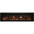 Amantii 60 Inch Panorama Deep Full View Indoor/Outdoor Smart Electric Fireplace Front View