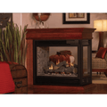 Empire 36 Inch Peninsula Mantel Top and Base Attached