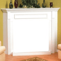 Empire Corner Cabinet Mantel with Base w/o fireplace