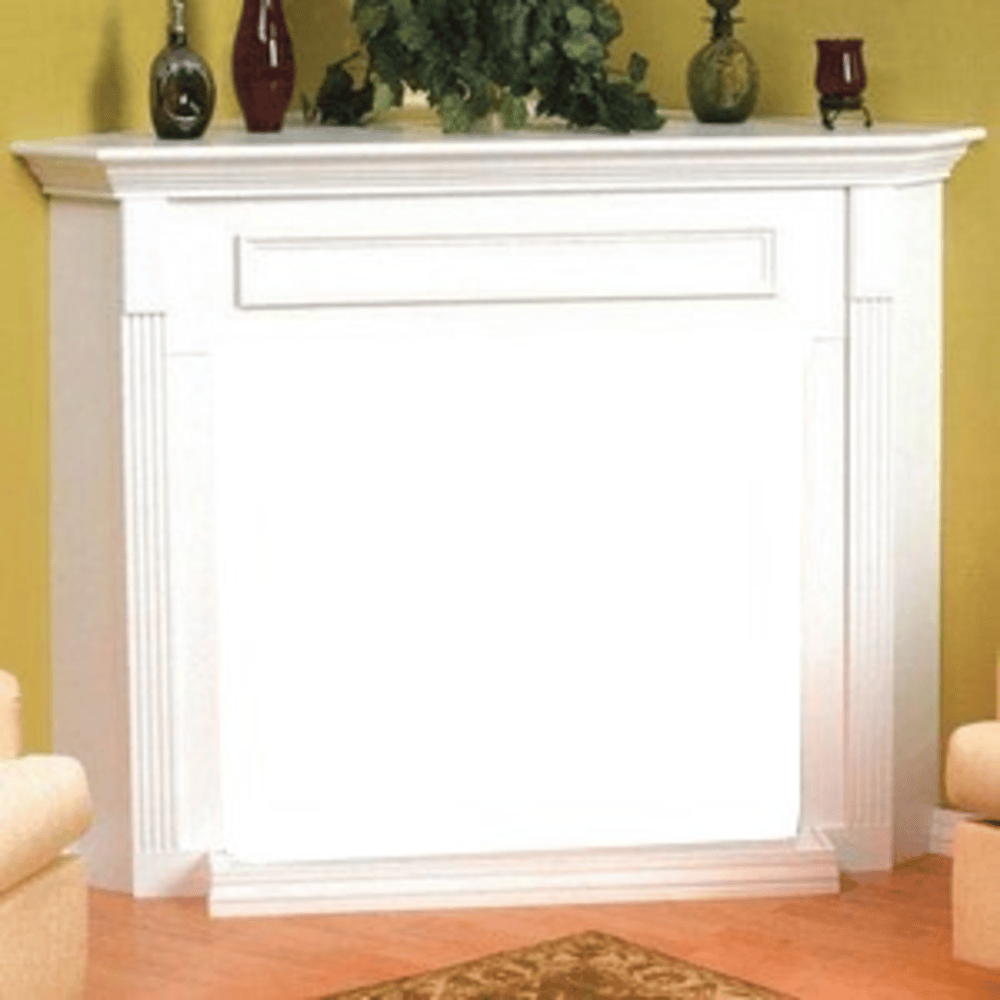 Empire Corner Cabinet Mantel with Base w/o fireplace