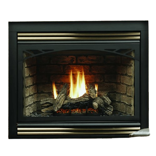 Kingsman HBZDV3628 36 Inch Zero Clearance Direct Vent Gas Fireplace in IPI Ignition Attached