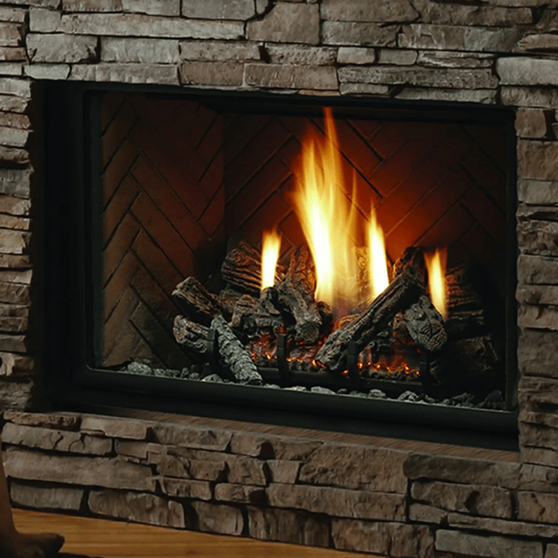 Kingsman HBZDV4228 42 Inch Zero Clearance Direct Vent Gas Fireplace in Millivolt Ignition Attached