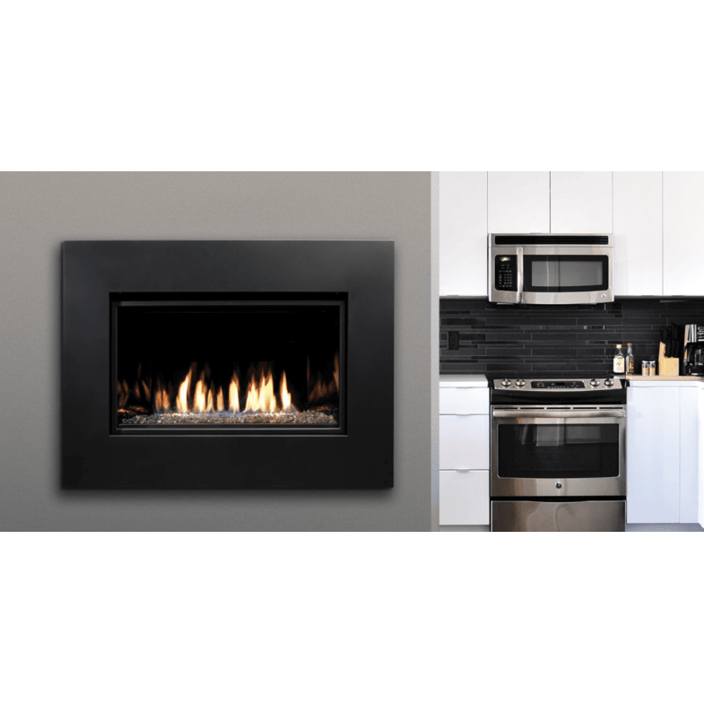 Kingsman ZCVRB3622 36 Inch Clean View Zero Clearance Direct Vent Gas Fireplace in IPI Ignition Front View