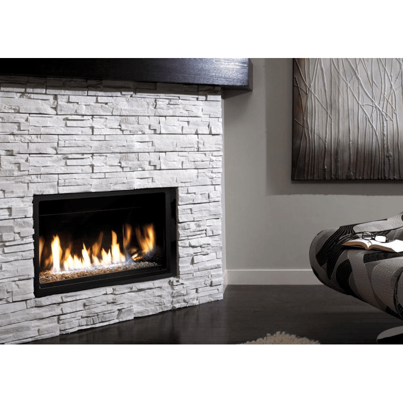 Kingsman ZCVRB3622 36 Inch Clean View Zero Clearance Direct Vent Gas Fireplace in Millivolt Ignition Attached
