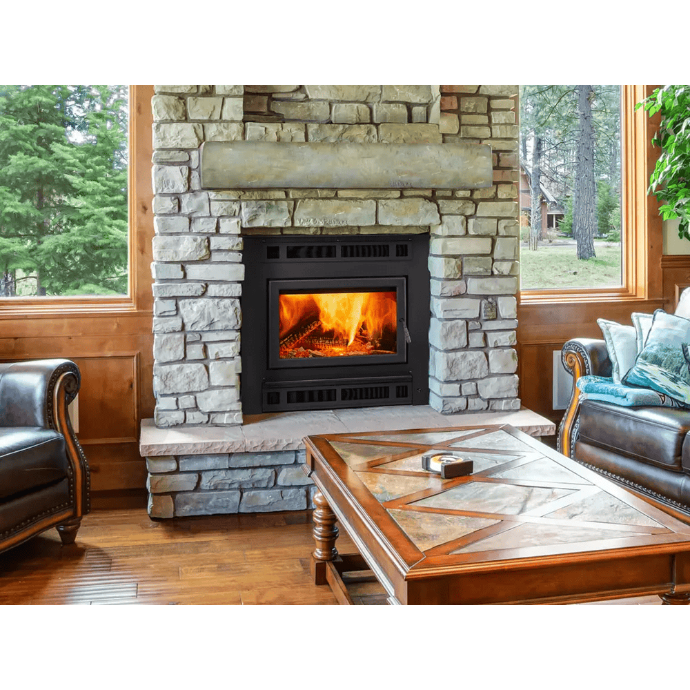 Majestic Pioneer III Wood Burning Fireplace Attached