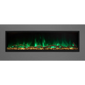 Modern Flames 96 Inch Landscape Pro Slim Built In Electric Fireplace Green Flame