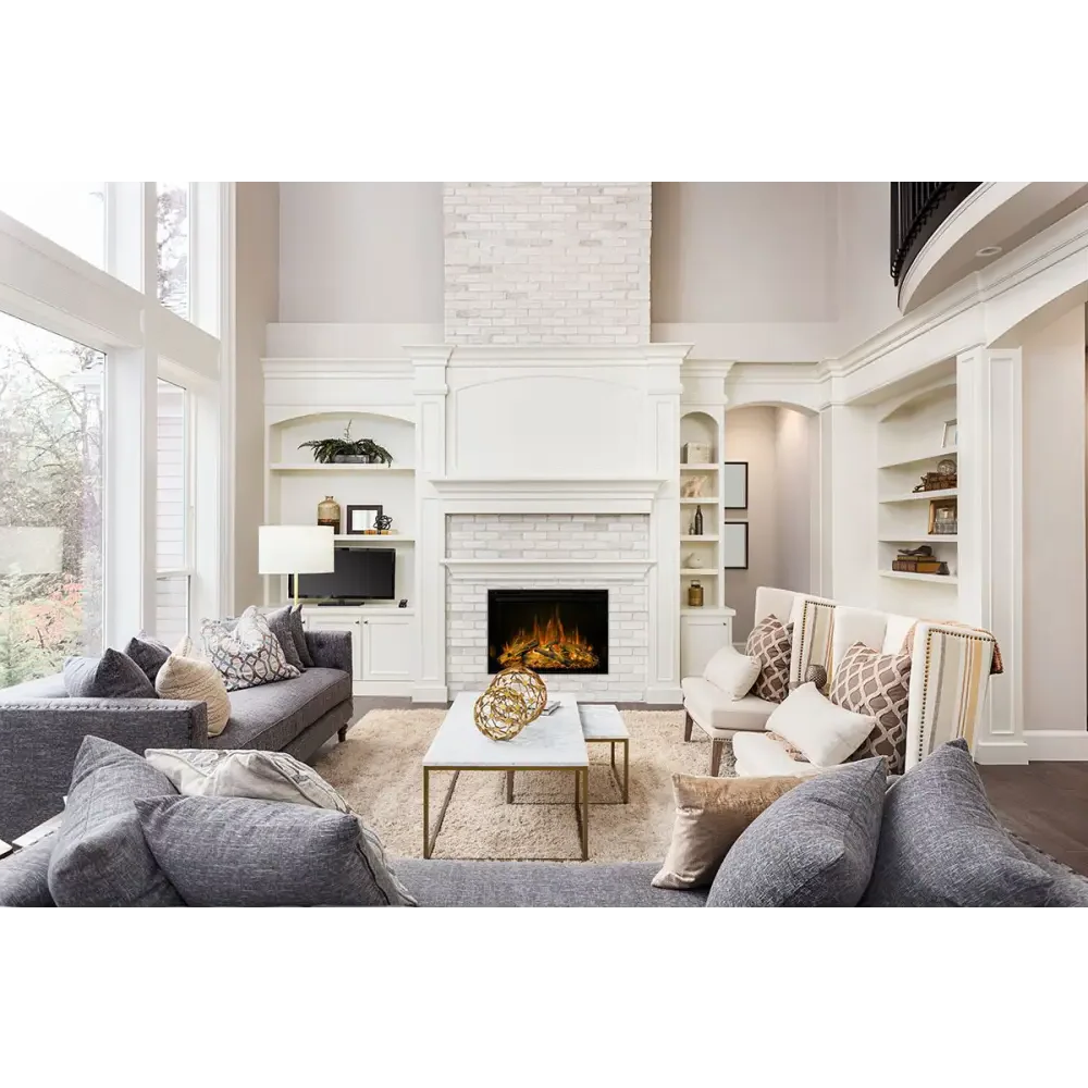 Modern Flames 42 Inch RedStone Built In Electric Fireplace Attached