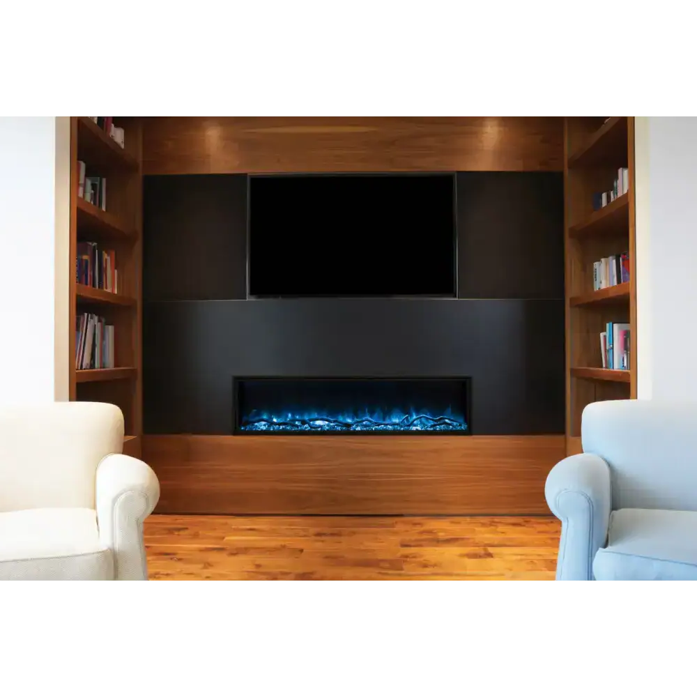 Modern Flames 44 Inch Landscape Pro Slim Built In Electric Fireplace Attached