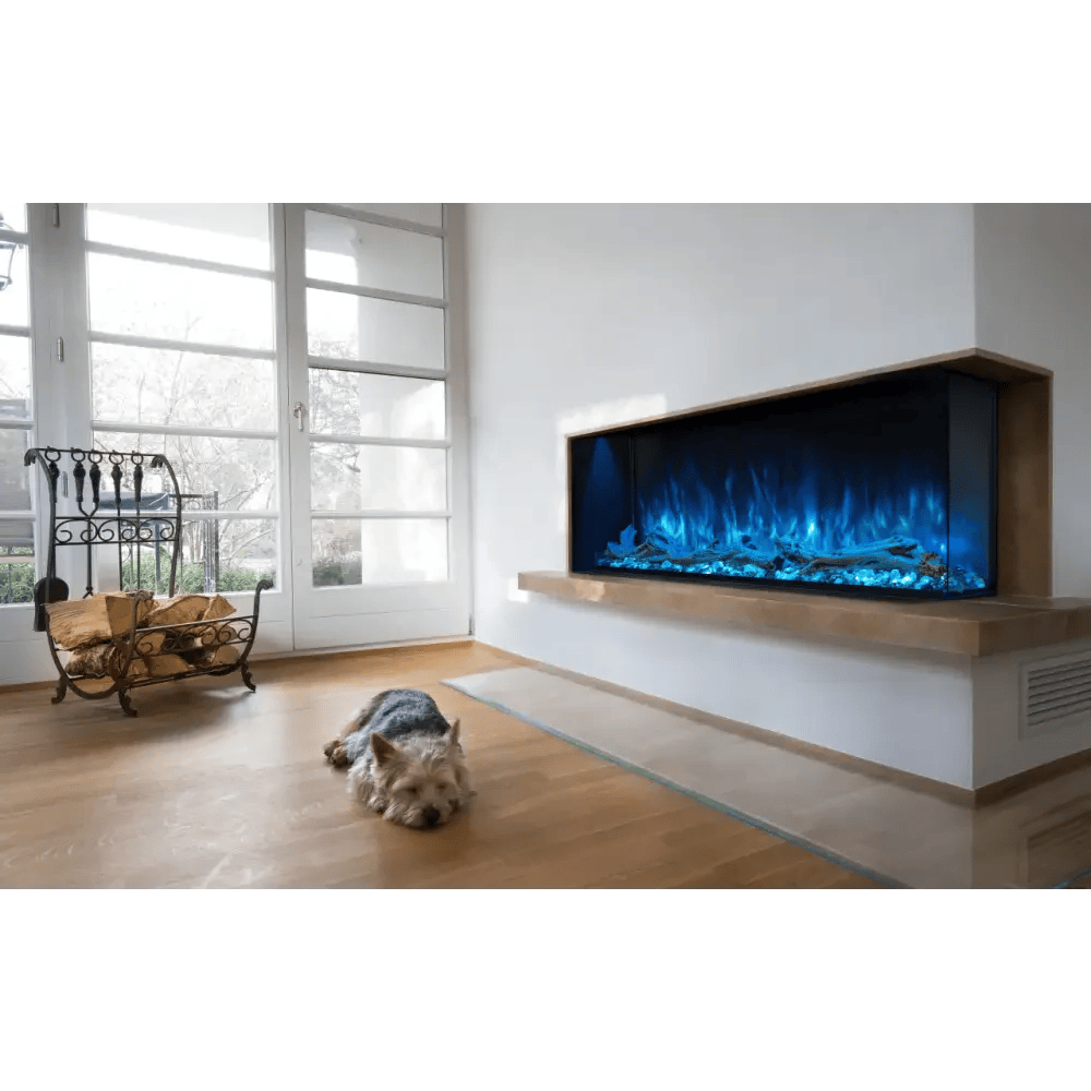 Modern Flames 56 Inch Landscape Pro Multi Linear Electric Fireplace Attached