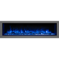 Modern Flames 68 Inch Landscape Pro Multi-Sided Built In Electric Fireplace Blue Flame