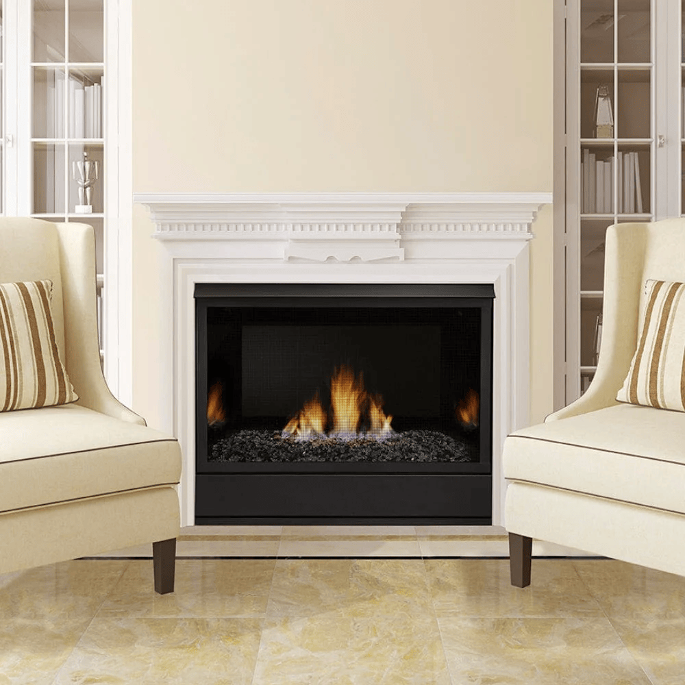 Monessen Aria 36 Inch Traditional Millivolt Control Vent Free Gas Fireplace Attached 1
