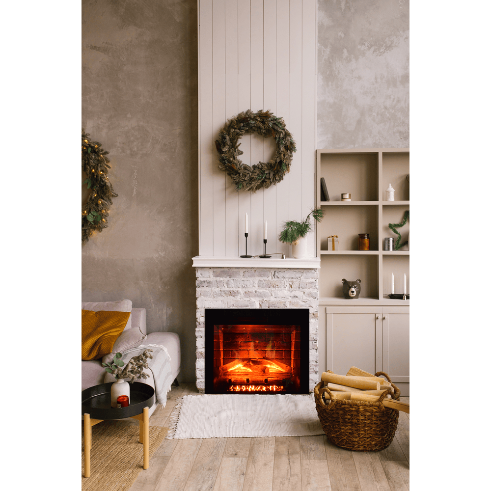 Remii 26 Inch Heritage Classic Traditional Electric Fireplace Attached