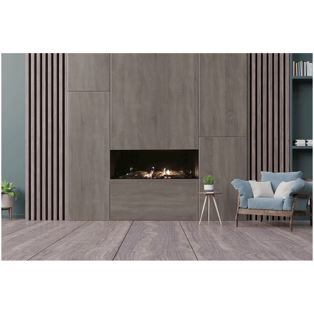 Sierra Flame 40 Inch Vienna Direct Vent Linear Gas Fireplace Attached