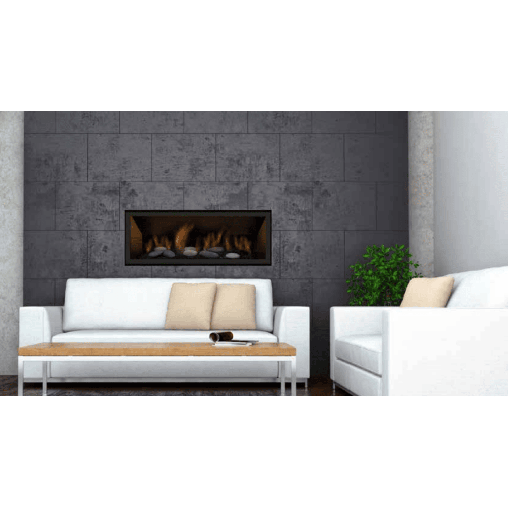 Sierra Flame 45 Inch Bennett Direct Vent Linear Gas Fireplace Attached