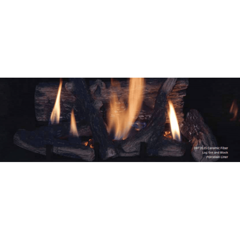 Superior DRT3500 Series 40 Inch Traditional Direct Top/Rear Vent Gas Fireplace in Electronic Ignition Attached