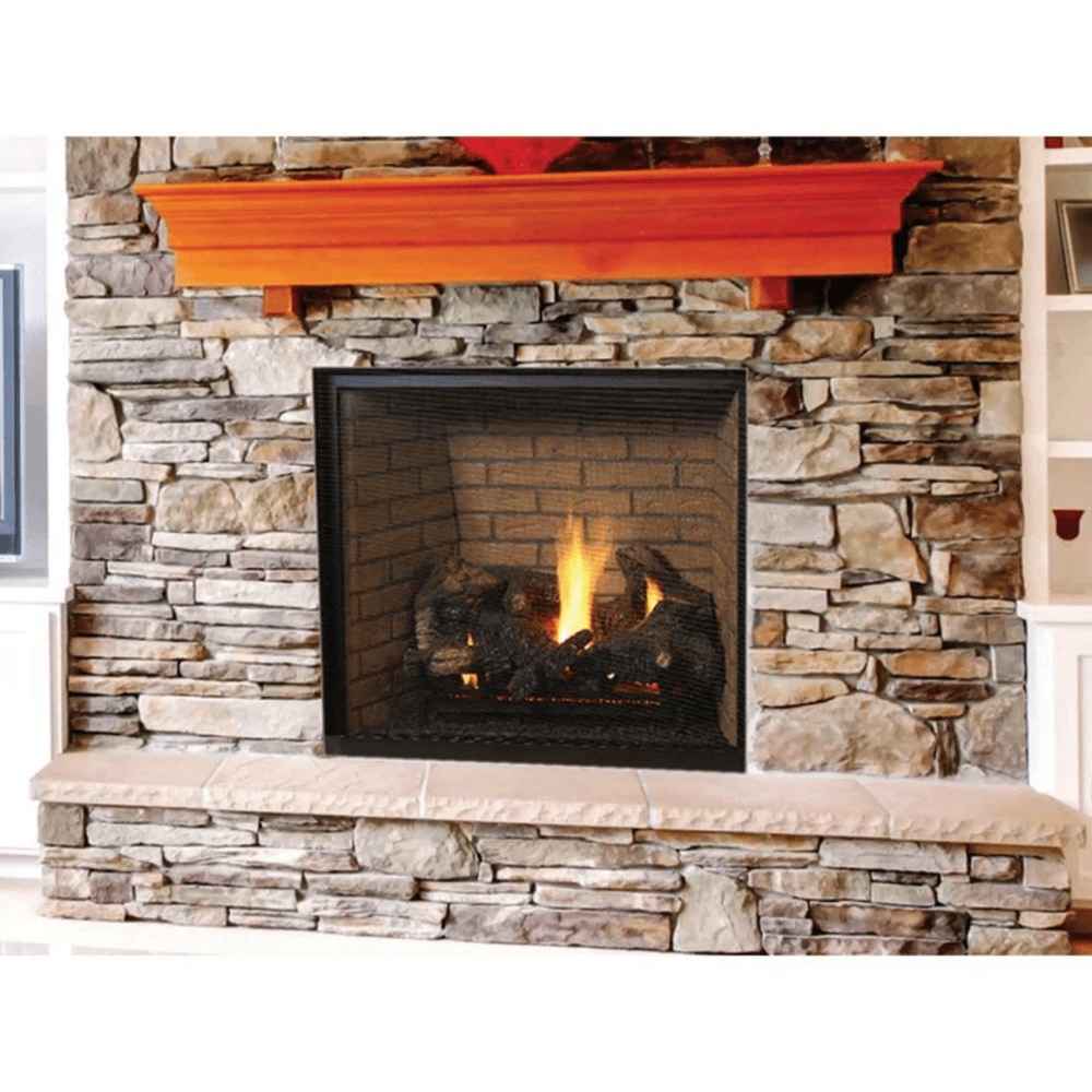 Superior DRT6300 Series 40 Inch Traditional Direct Vent Natural Gas Non Power Fireplace in Electronic Ignition Attached