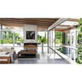 Amantii 65 Inch TruView Indoor/Outdoor Bespoke Electric Fireplace Attached