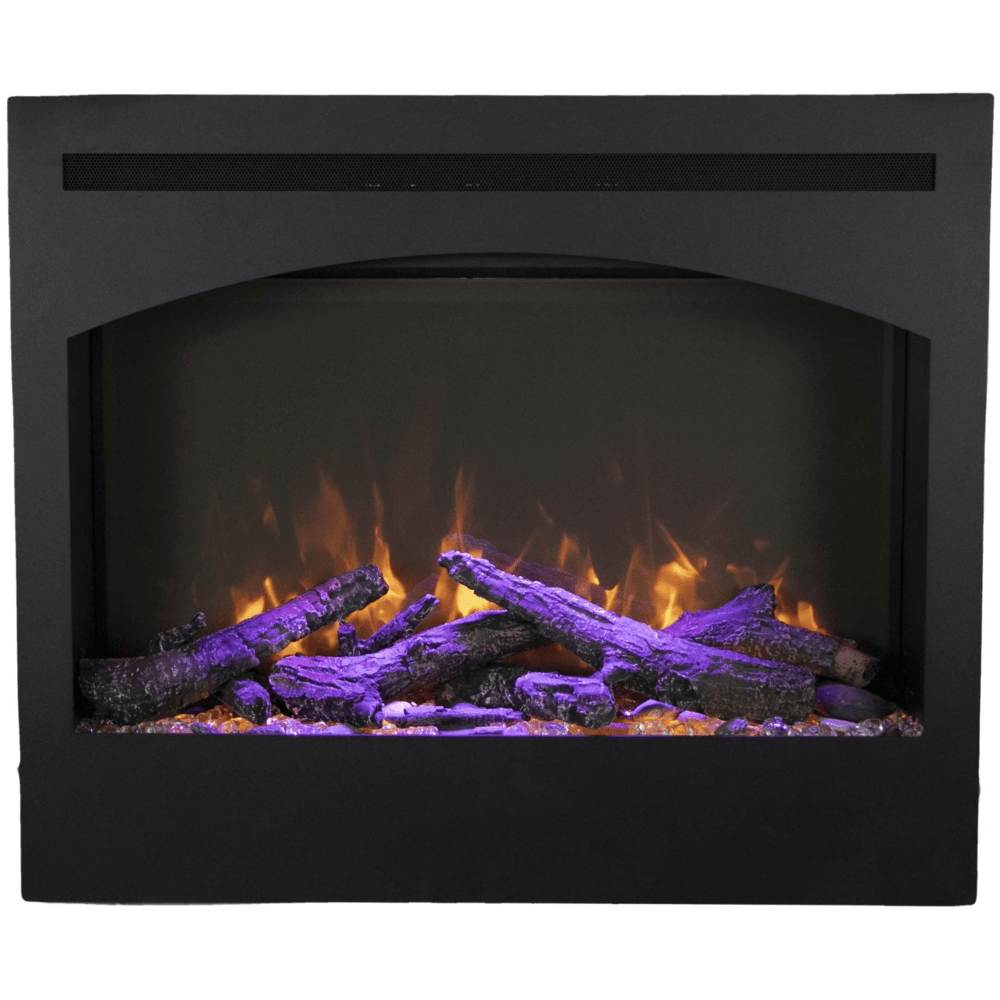 Amantii 31 Inch Zero Clearance Electric Fireplace w/ logs