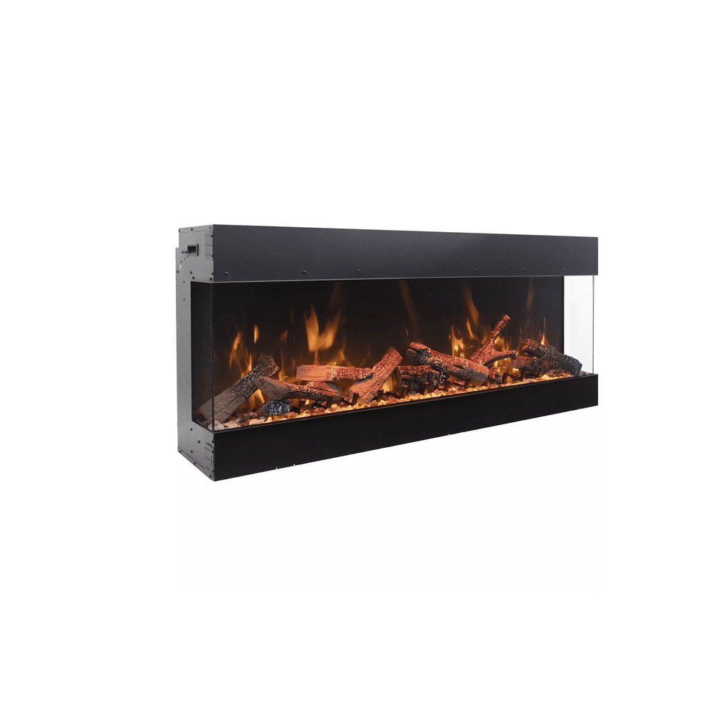 Amantii 45 Inch TruView Indoor/Outdoor Bespoke Electric Fireplace Side View