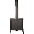 Amantii Lynwood W76 Cast Iron Freestanding Wood Burning Stove Rear Scaled