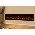 Amantii 100 Inch Symmetry Bespoke Extra Tall Indoor/Outdoor Built-In Electric Fireplace Attached