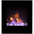 Amantii 24 Inch Corner Wall Mount Smart Electric Fireplace Flat Front Glass