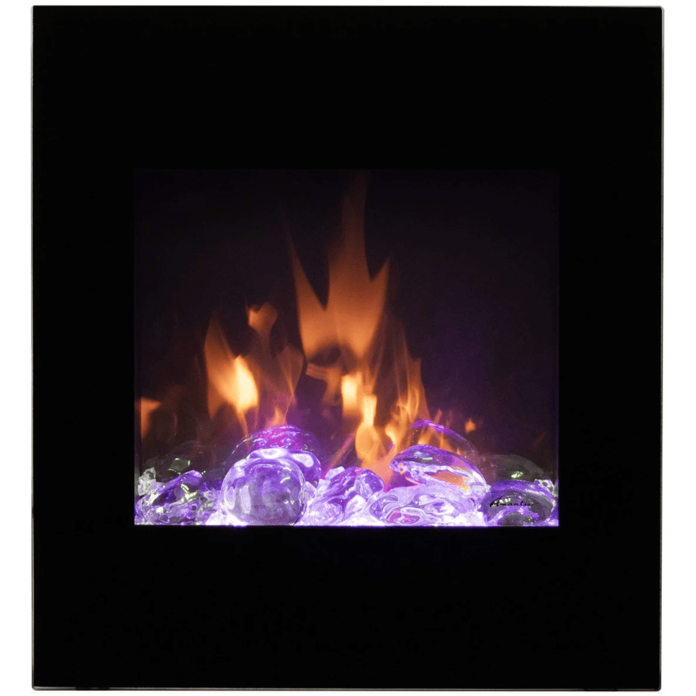 Amantii 24 Inch Corner Wall Mount Smart Electric Fireplace Flat Front Glass