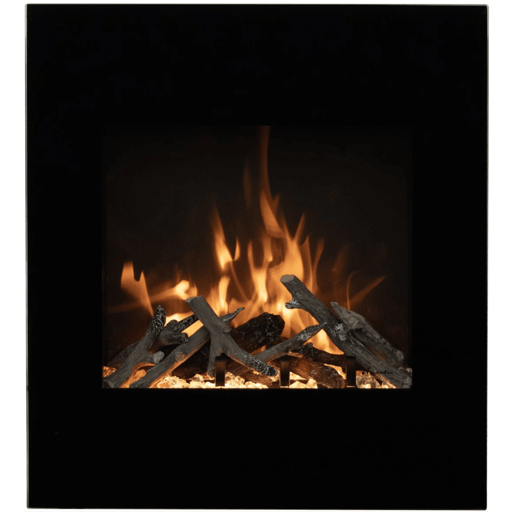 Amantii 24 Inch Corner Wall Mount Smart Electric Fireplace Front View