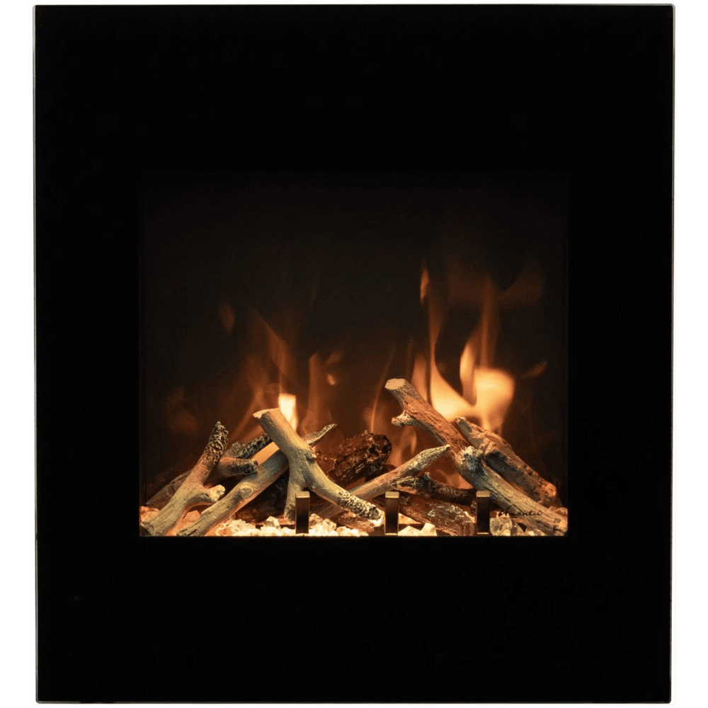 Amantii 24 Inch Corner Wall Mount Smart Electric Fireplace Logs