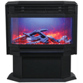 Amantii 26 Inch FS Lumina Smart Freestanding Electric Fireplace w/ Logs