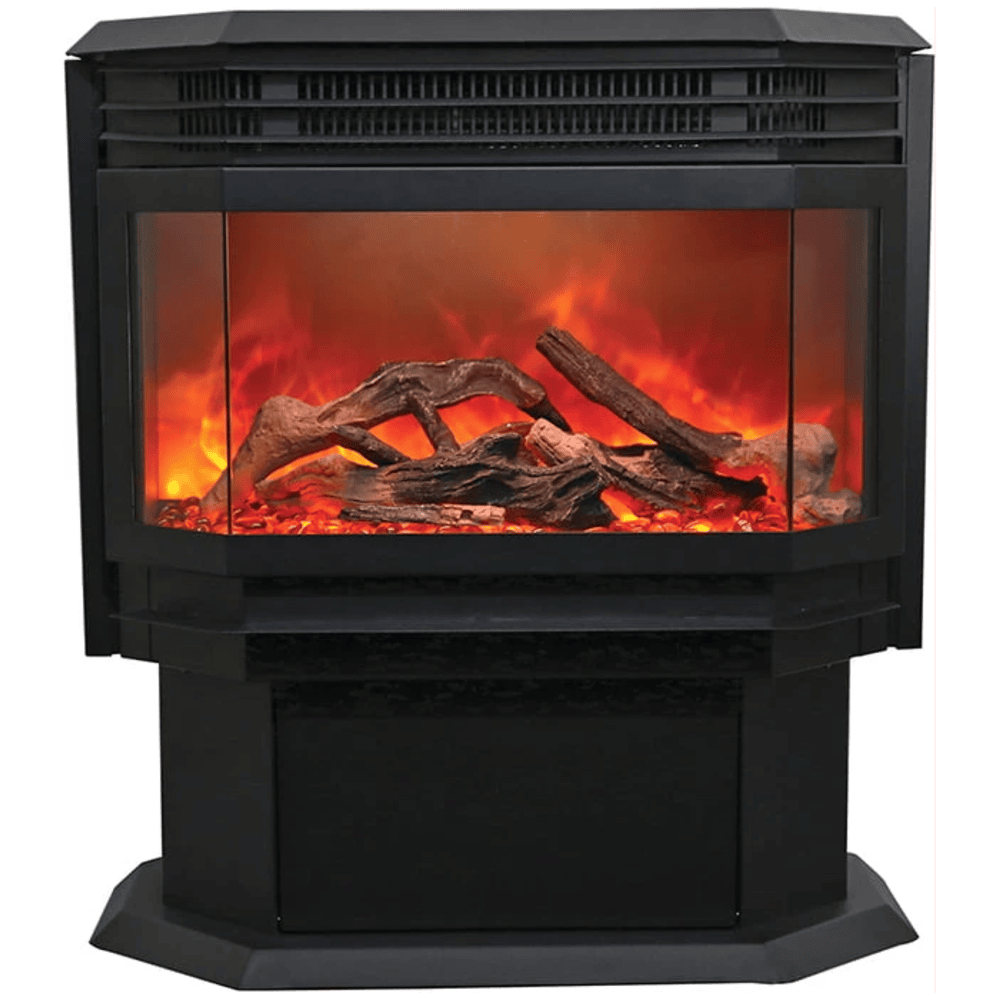 Amantii 26 Inch FS Lumina Smart Freestanding Electric Fireplace w/ Logs 2