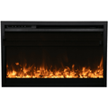 Amantii 26 Inch Traditional Xtraslim Smart Electric Fireplace w/ fireglass media