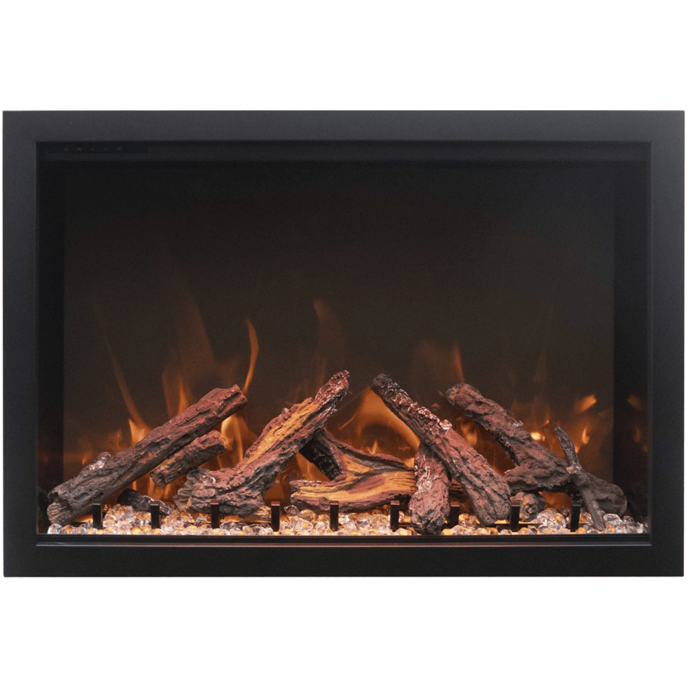 Amantii 30 Inch Traditional Bespoke Indoor/Outdoor Electric Insert Fireplace Front View