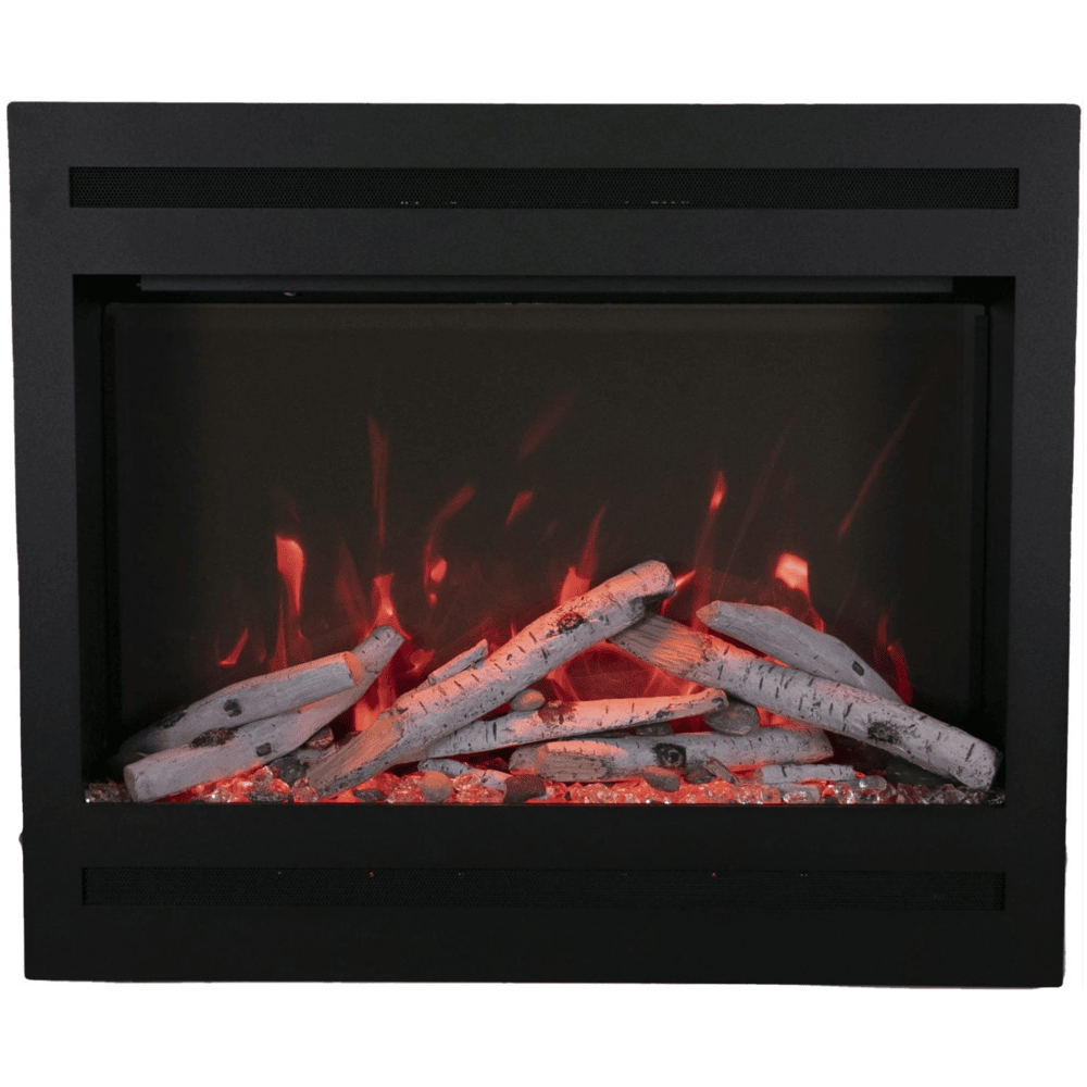 Amantii 31 Inch Zero Clearance Electric Fireplace Attached