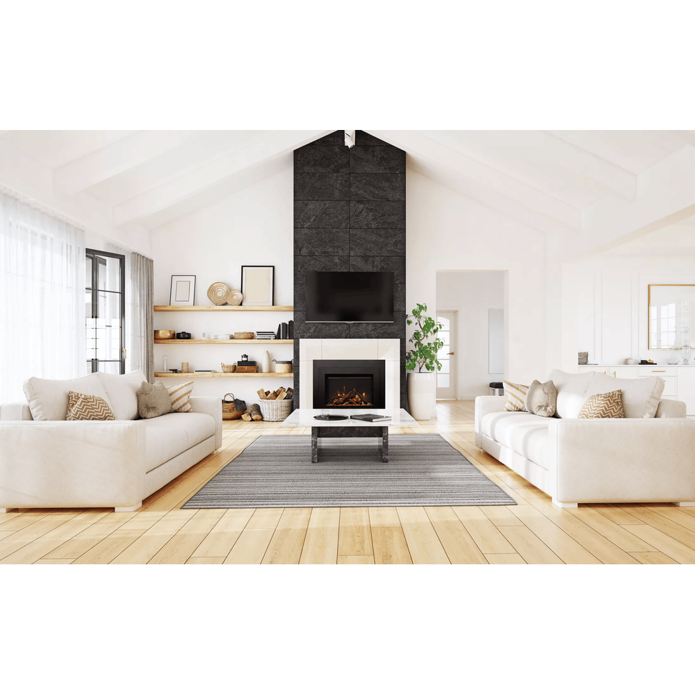 Amantii 33 Inch Lumina Insert Electric Fireplace Attached