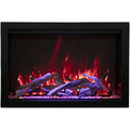 Amantii 33 Inch Traditional Bespoke Indoor/Outdoor Electric Insert Fireplace Purple/Red Flame