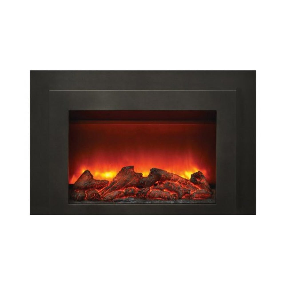 Amantii 34 Inch INS-FM Insert Electric Fireplace Front View