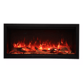Amantii 34 Inch Symmetry Extra Tall Indoor/Outdoor Smart Electric Fireplace Mold Yo Log