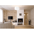 Amantii 38 Inch Traditional Lumina Indoor/Outdoor Smart Electric Fireplace Attached