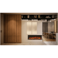 Amantii 40 Inch TruView Slim Indoor/Outdoor 3 Sided Electric Fireplace Attached