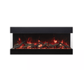 Amantii 45 Inch TruView Indoor/Outdoor Bespoke Electric Fireplace Front View 2