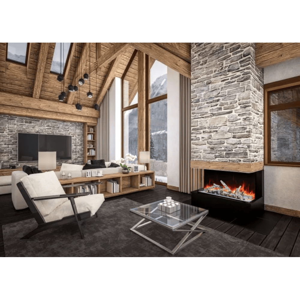 Amantii 45 Inch TruView Indoor/Outdoor Bespoke Electric Fireplace Attached 1