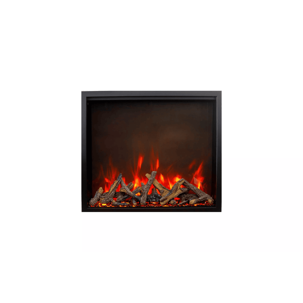 Amantii 48 Inch Traditional Bespoke Indoor/Outdoor Smart Electric Fireplace Attached