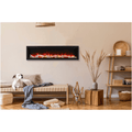 Amantii 50 Inch Symmetry Bespoke Indoor/Outdoor Built-In Electric Fireplace Attached
