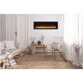 Amantii 50 Inch Symmetry Lumina Indoor/Outdoor Built-In Smart Electric Fireplace Attached