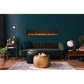 Amantii 60 Inch Panorama Extra Slim Full View Indoor/Outdoor Smart Electric Fireplace Attached